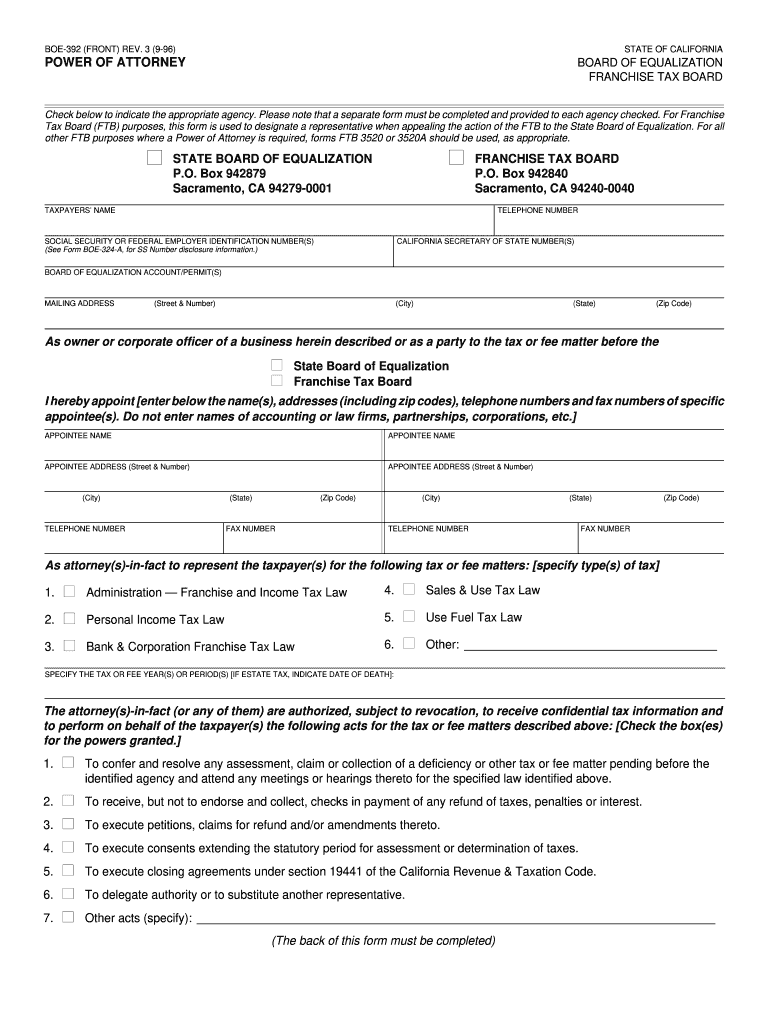  Boe 392 Instructions Form 2021-2024