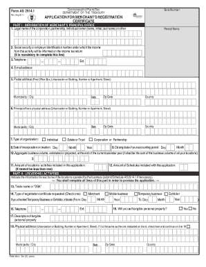 Merchant Certificate Puerto Rico  Form