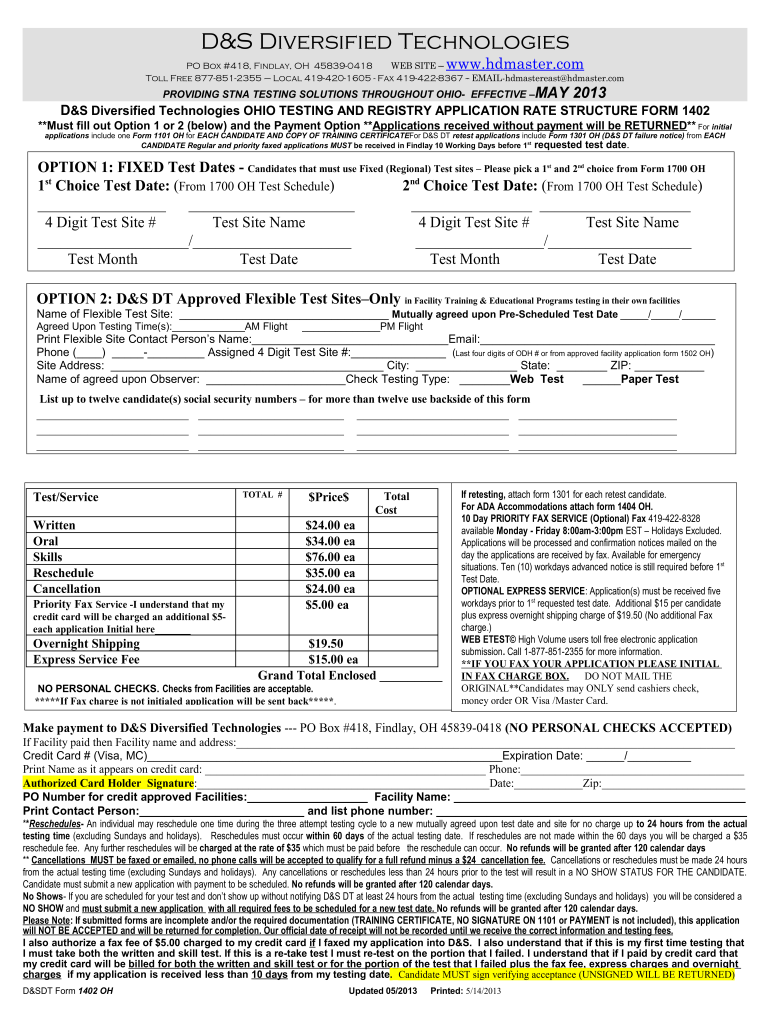  What is 1402 Form 2013-2024