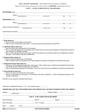 Printable Iowa Dov and Groundwater  Form