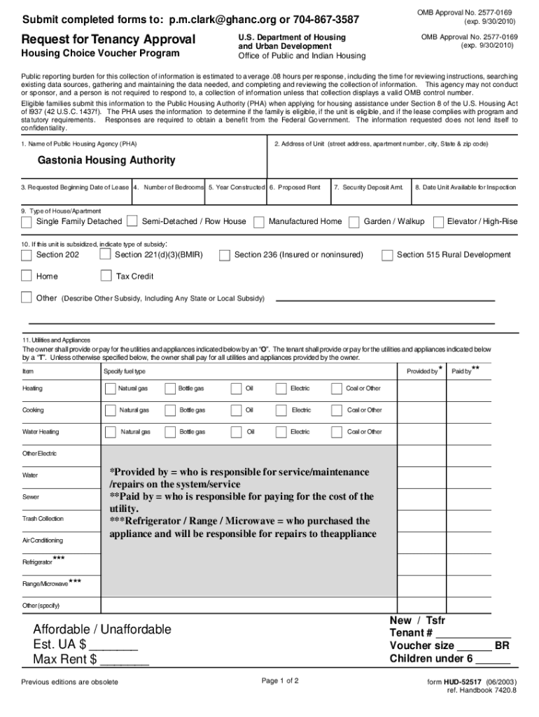 Rfta Forms Packet