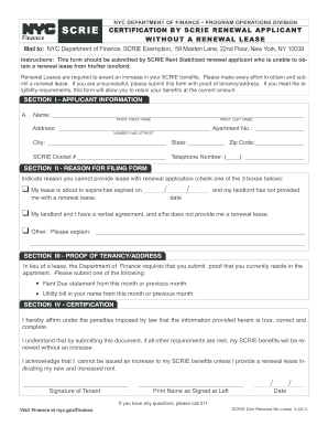 Scrie Application  Form