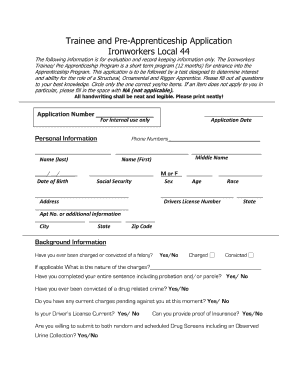 Apprenticeship  Form