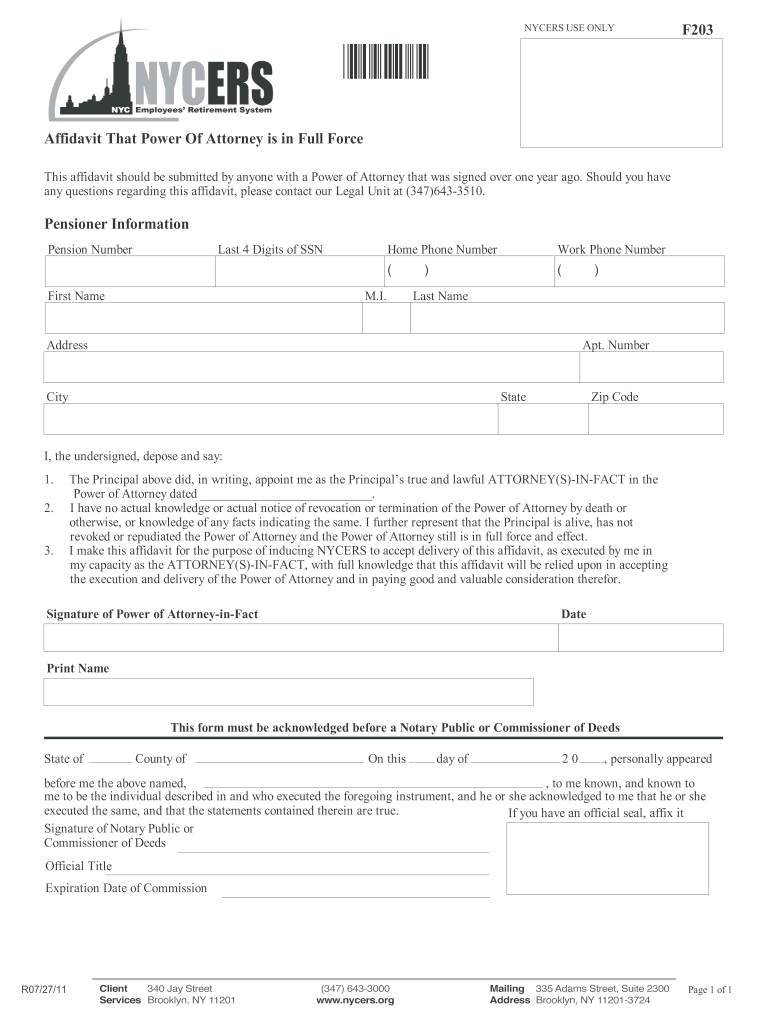  Nycers Direct Deposit Form 2011-2024