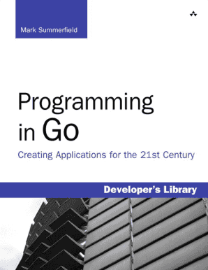 Programming in Go Creating Applications for the 21st Century PDF  Form