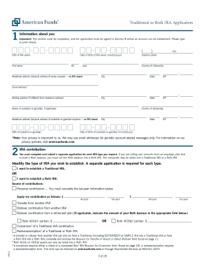 American Funds Ira Forms