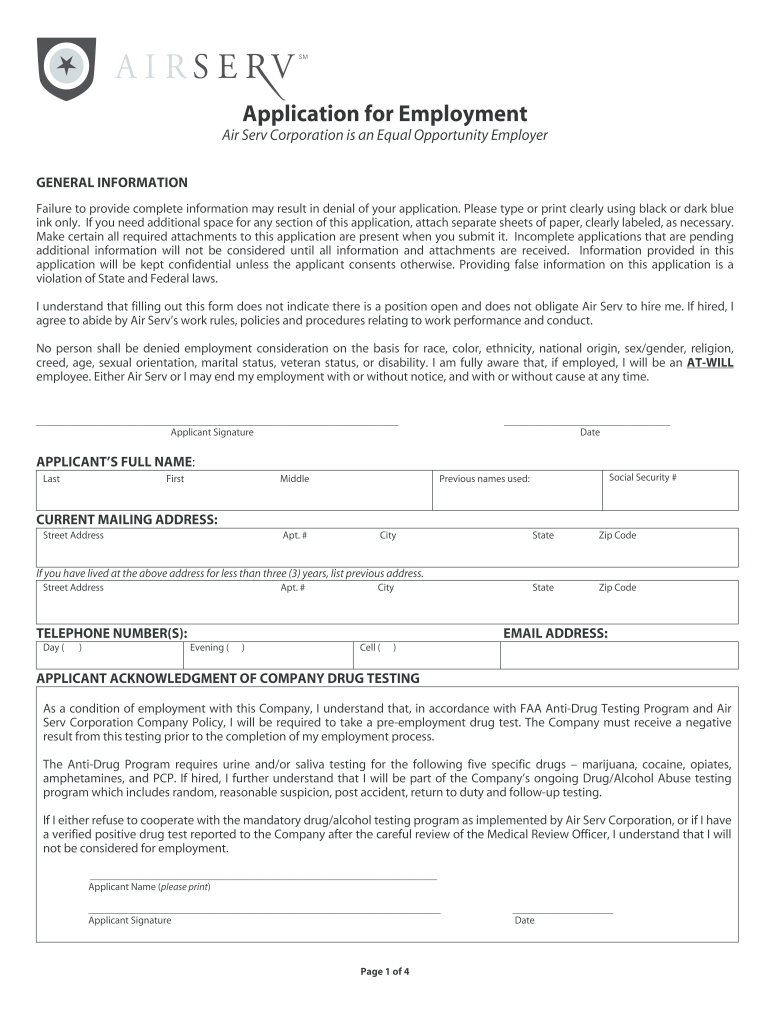 Serv Air Application  Form