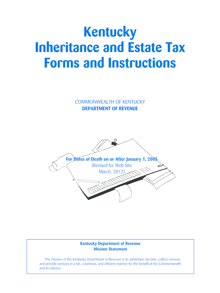  Kentucky Inheritance Tax Fill in Forms 2018