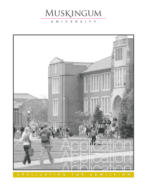 Muskingum University Secondary School Report Form