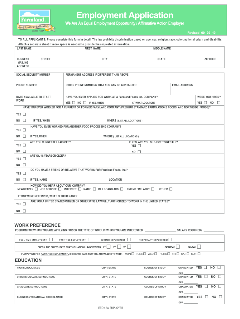  Application Form PDF 2010-2024