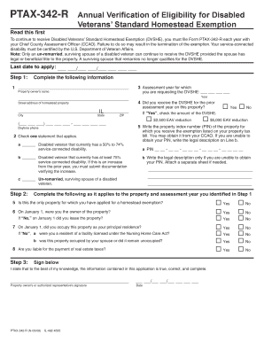 Ptax 342 R  Form