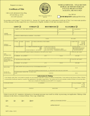 Get and Sign Maine Dmv Forms 2011-2022