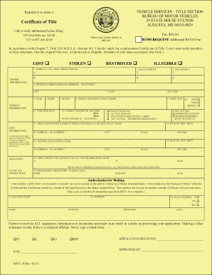  Maine Dmv Forms 2011