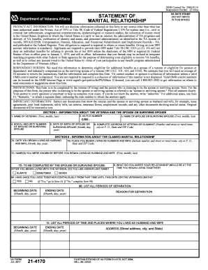 Va Form 21 4170