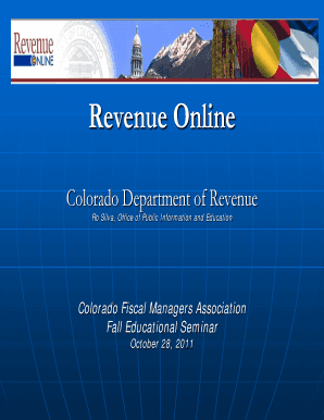 Www Colorado Gov RevenueOnline  Form