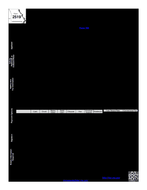 Form 2519 Missouri