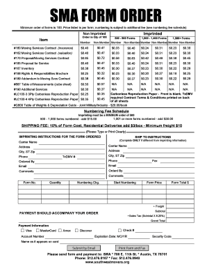 Printable Moving Contract  Form