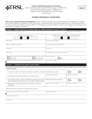 Student Attendance Certification Trsl  Form