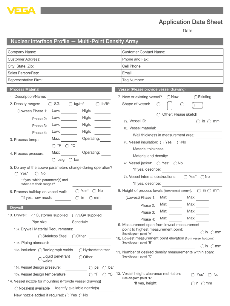 Nuclear Interface Profile Multi Point Density Array  Form