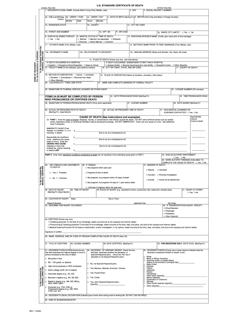  Blank Form 2003-2024