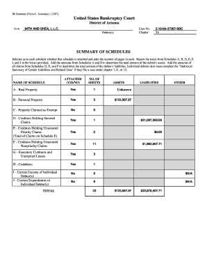 B6 Summary Form 6 Summary 1207