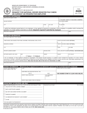 Missouri Revenue Form 4424