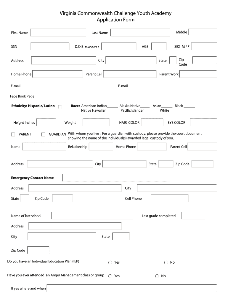 Cnmonwealth Challenge  Form