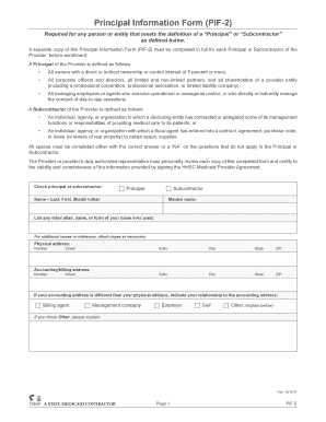  Principal Information Form Pif 2 2011
