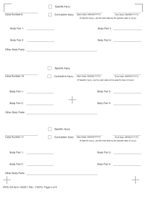 DWC Injured Worker Guide Dir Ca  Form