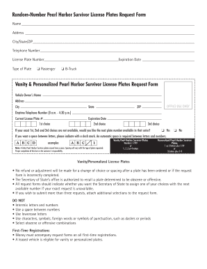  Illinois License Request 2013