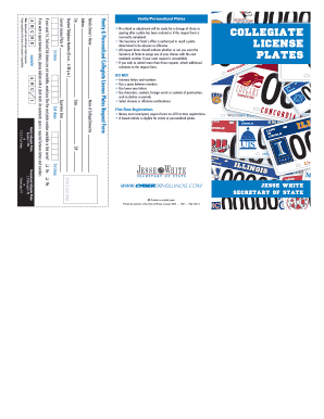 Collegiate Plates  Form