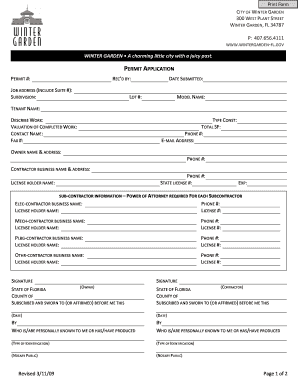 Revised 31109 Page 1 of 2 300 WEST PLANT STREET WINTER  Form