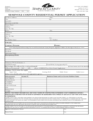 Seminole County Building Department  Form
