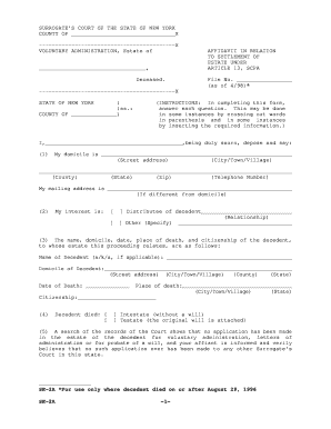 How to Fill Out Surrogate Court Forms