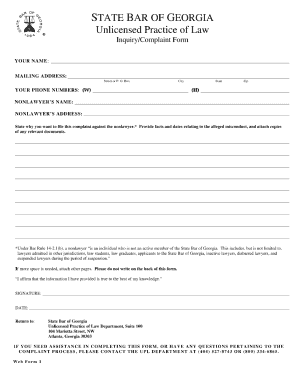 Texas Grievance Form