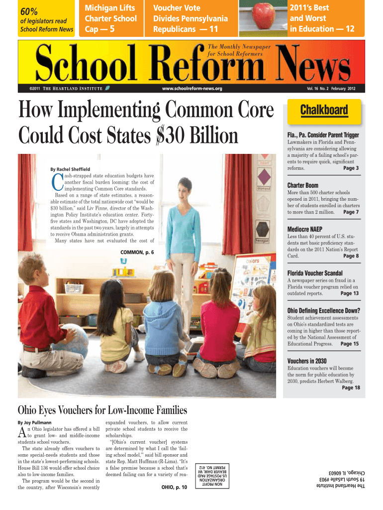 How Implementing Common Core Could Cost Heartland Institute Heartland  Form