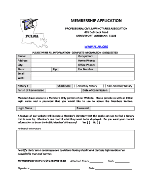This Form Can Be Completed on Your Computer and Then Printed Pclna