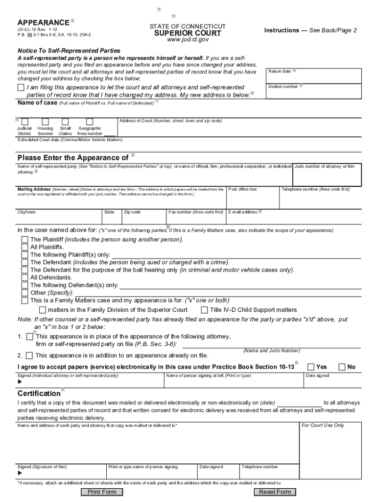 Jd Cl 12  Form