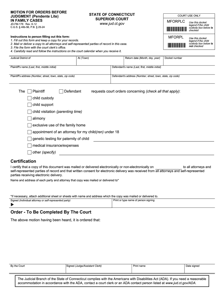 How to Complete Jd Fm 176 Form