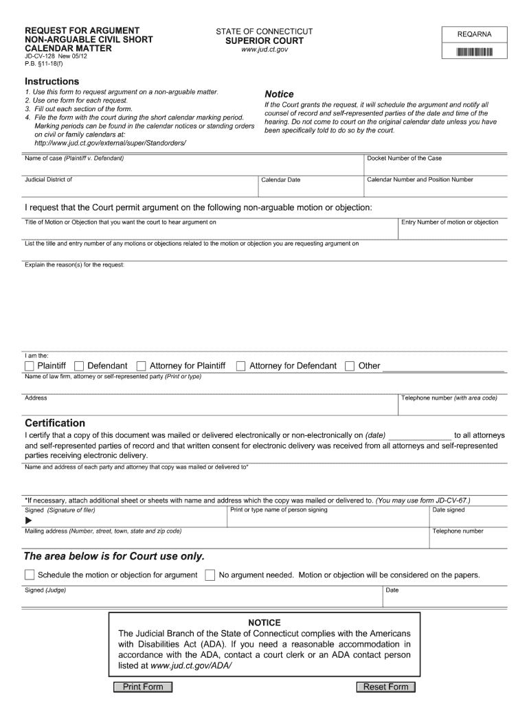  Caseflow Request Ct  Form 2012