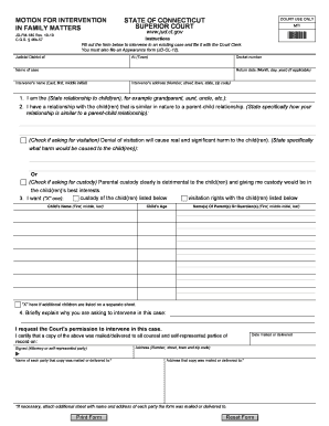 Ct Motion Form