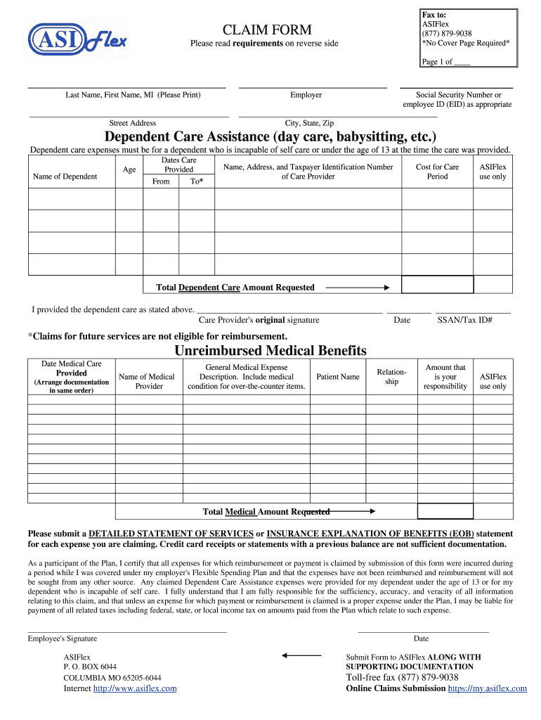 State of Oregon Fsa Claim Form