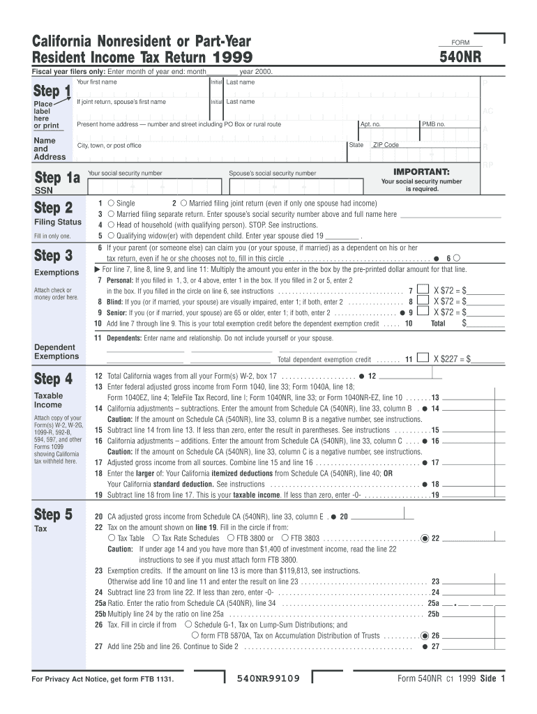  California 540nr 1999