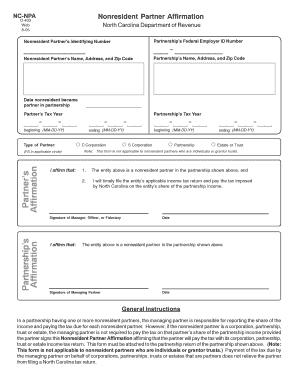 Nc Npa  Form