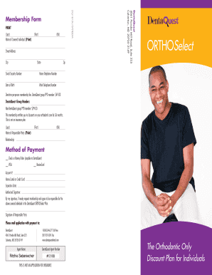 Dentaquest Orthoselect Form