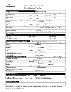 How to Fill Child Birth Form in Hospital