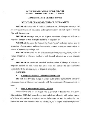 Administrative Order S 036 Fljud13  Form