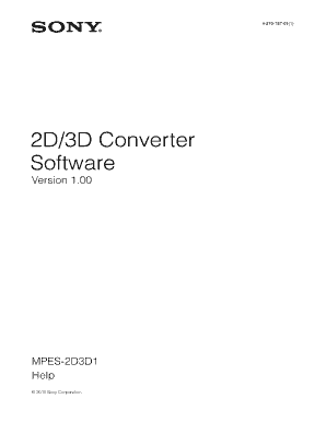 2D3D Converter Software  Form