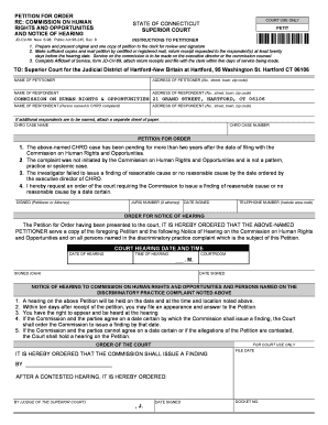 Petition Hartford  Form