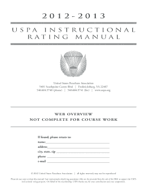 Instructional Rating Form PDF
